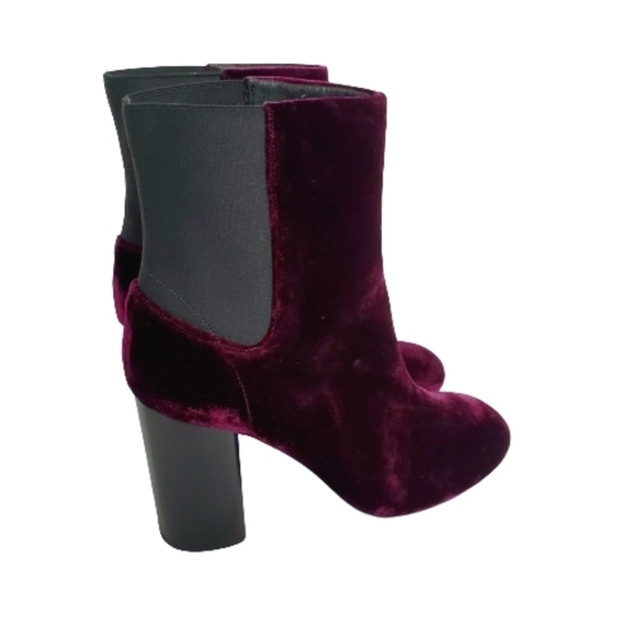 Rag AND BONE AGNES RED VELVET CHELSEA BOOT NEW - Picture 3 of 16